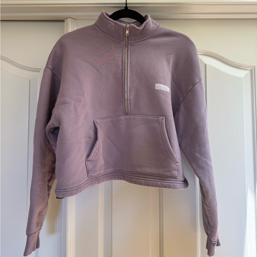 Set Active Half Zip In Lychee - image 1